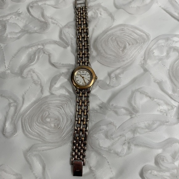 Liz Claiborne Vintage Ladies Analog Watch - Gold/Silver, 7”L - Picture 4 of 9